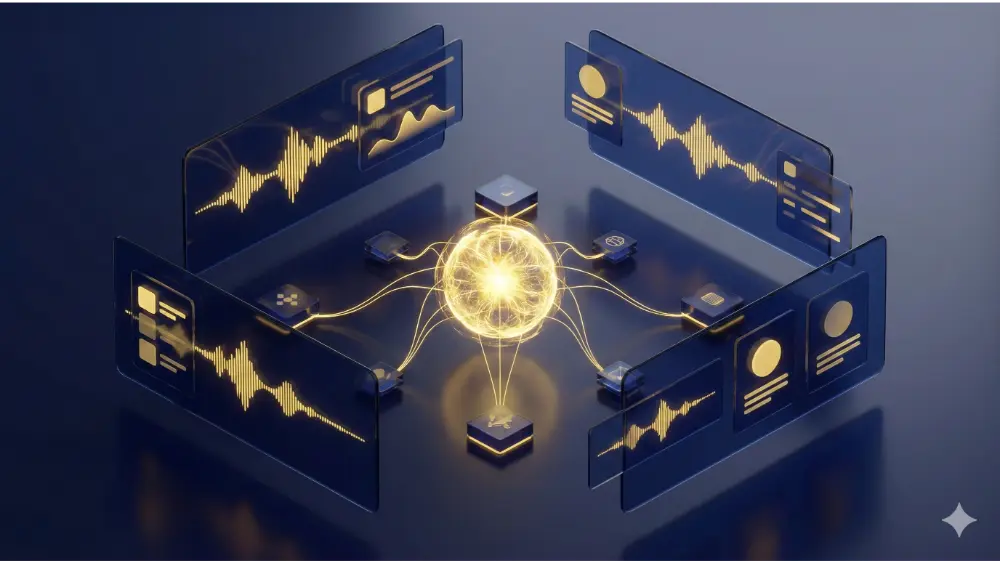 IA para transcripción de audio: 3 Herramientas y Guía 2026 Definitivo - Imagen Ilustrativa